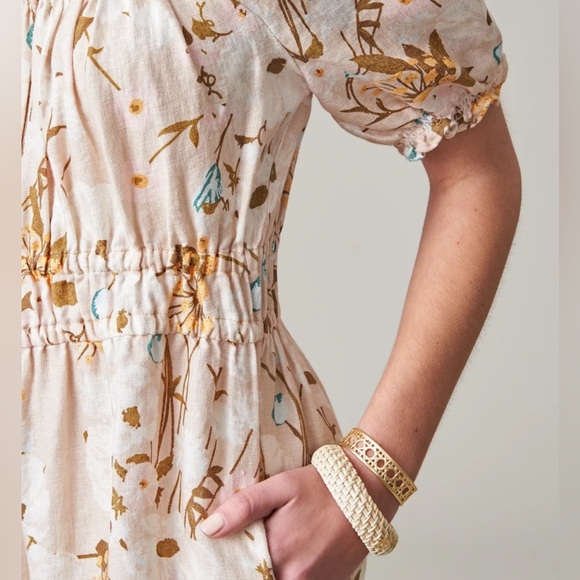 Spartina 449 Audrey Linen Romper in Babbie's Store Poppies - XS - Picture 4 of 10